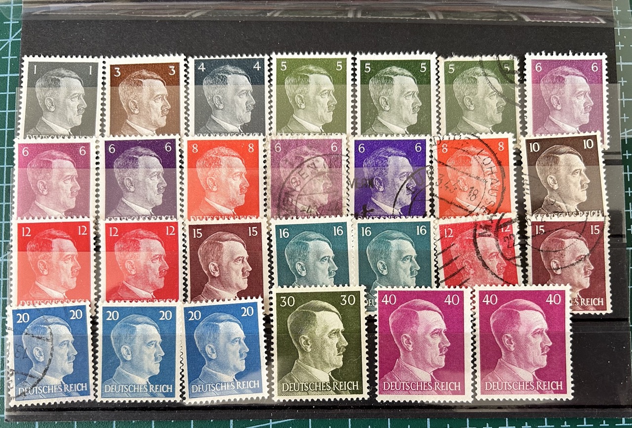 German Reich set of 27 stamps(few repeated)