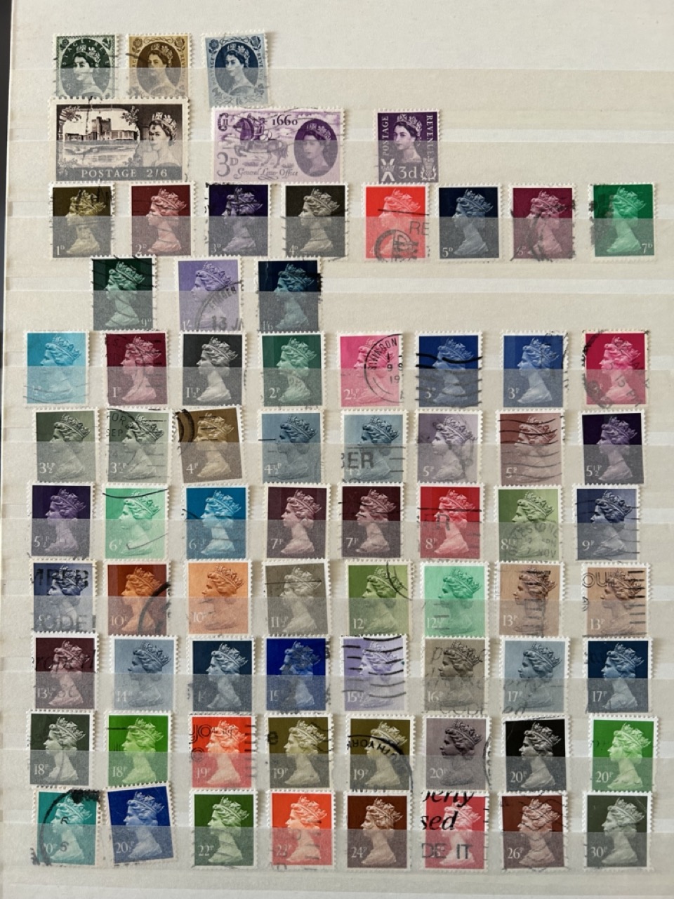 Modern/Old used and MNH stamps from Great Britian