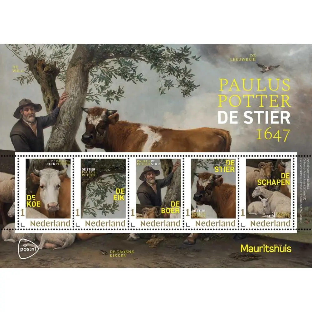 The Bull stamp sheet