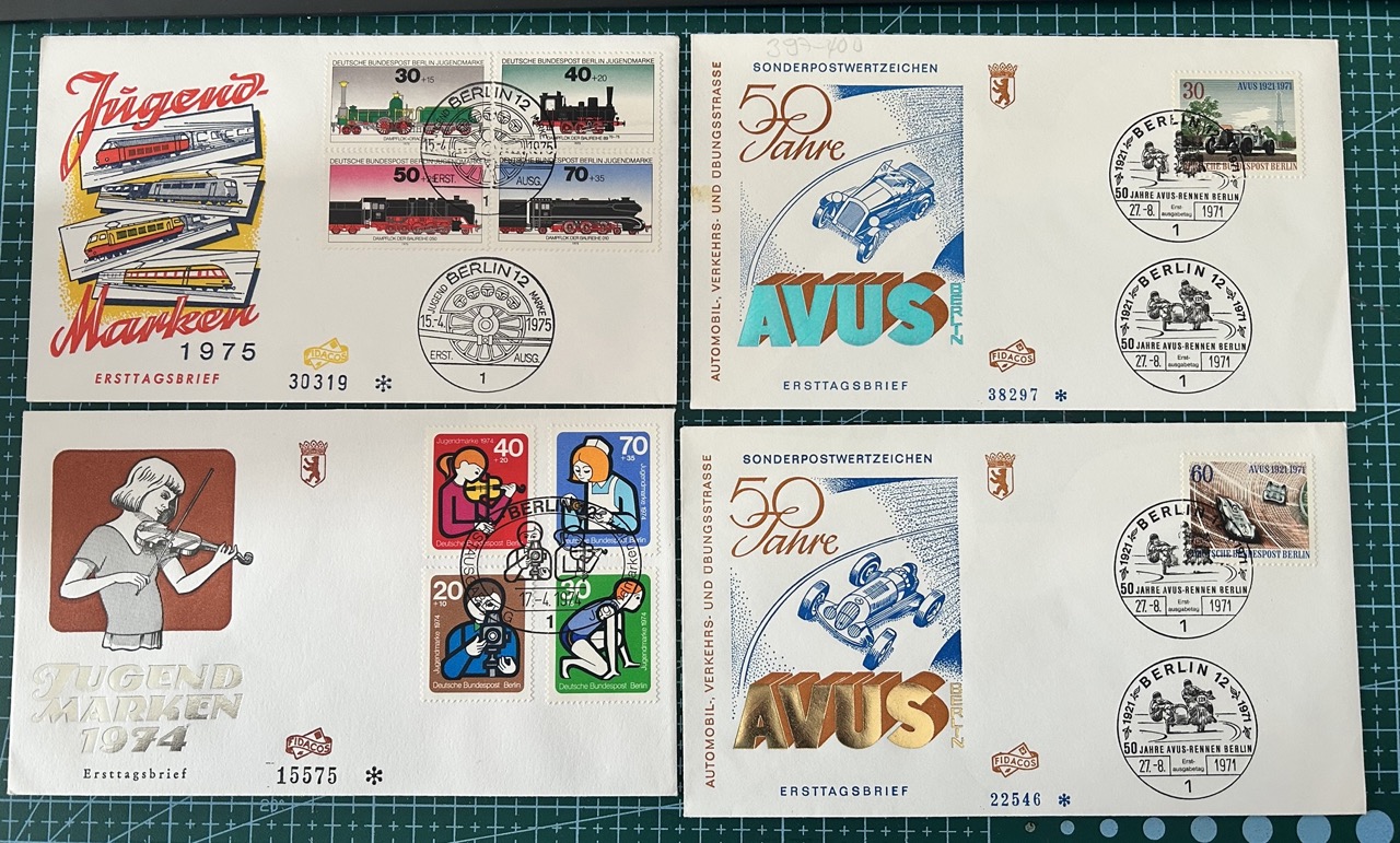 32 FDC's from Deutsche Bundespost Berlin