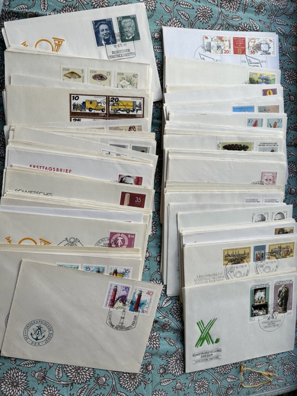 Collection over 205 FDC from DDR Germany
