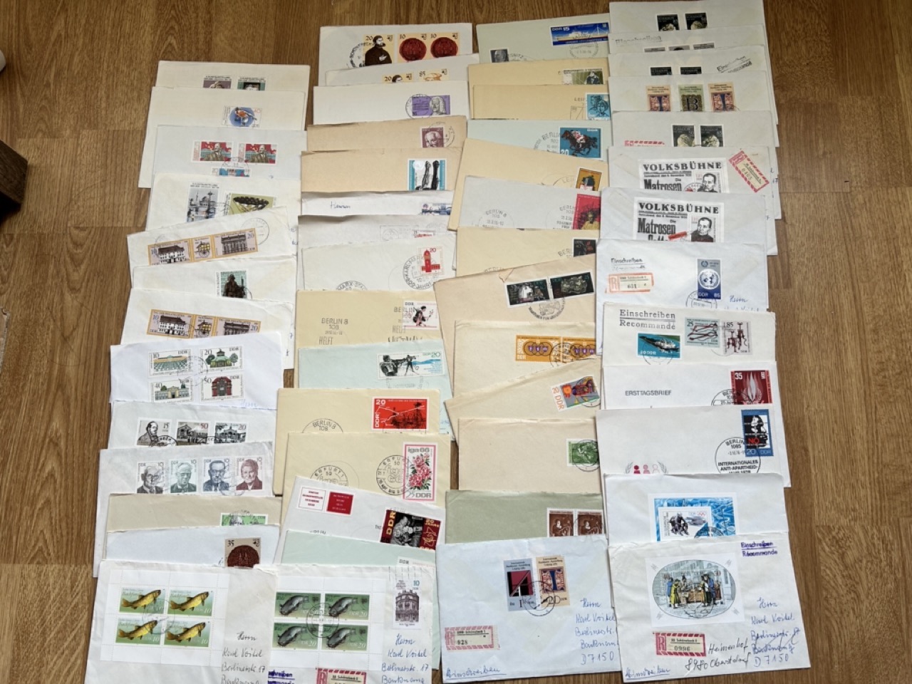 Collection over 130 registered travelled covers from DDR Germany