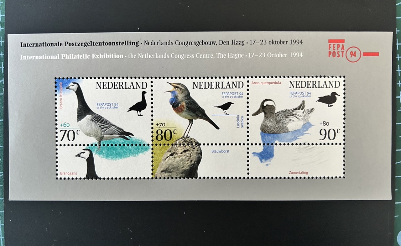 Souvenir sheet from Netherlands 1994