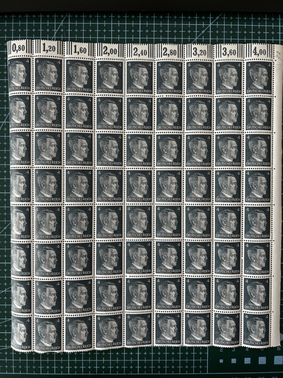 4 Reichspfennig stamp from the definitive series of Nazi Germany