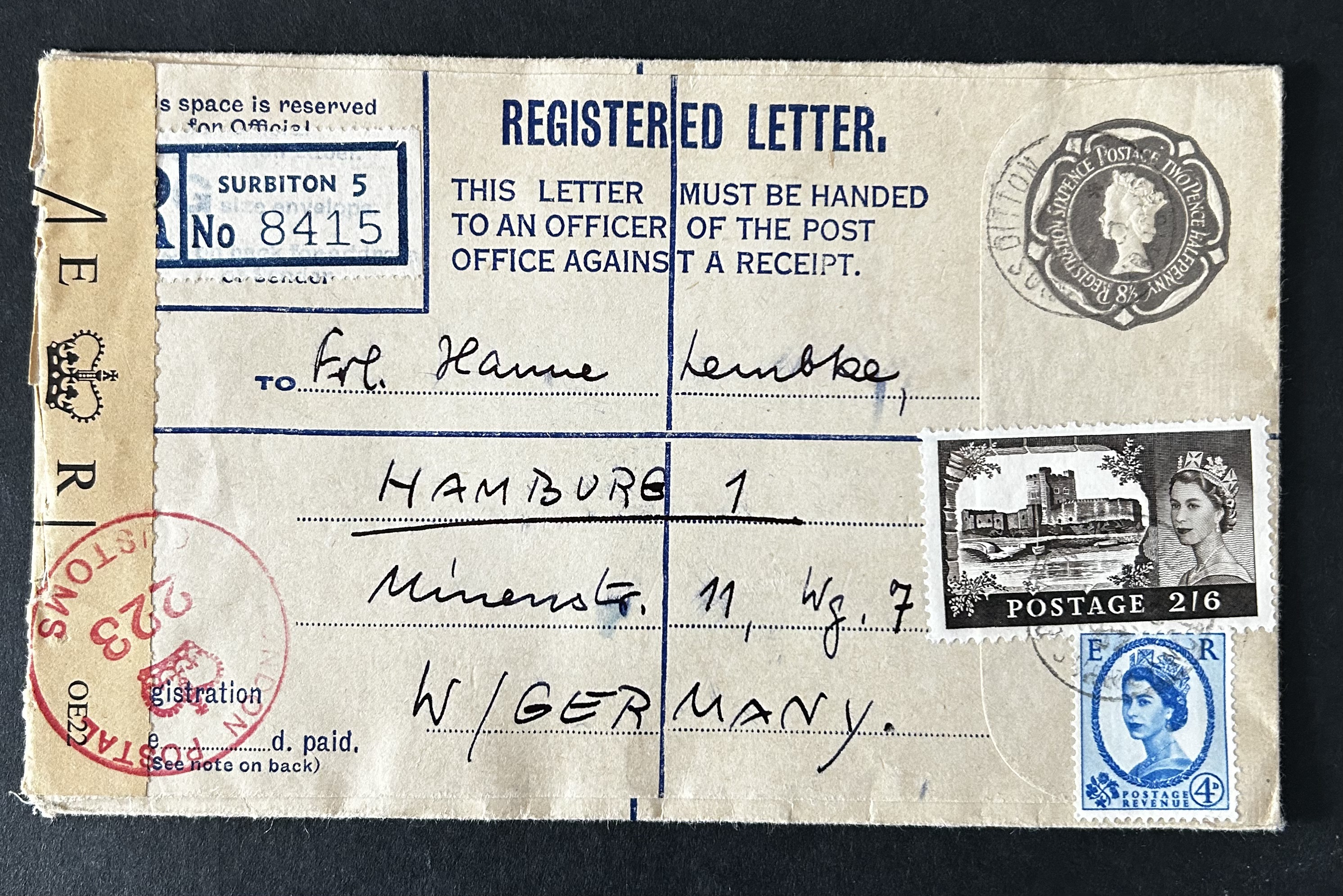 Collection of 29 GB Postal History Covers (1940-1960s) - Registered, First Flight, High-Value Castles & Wildings