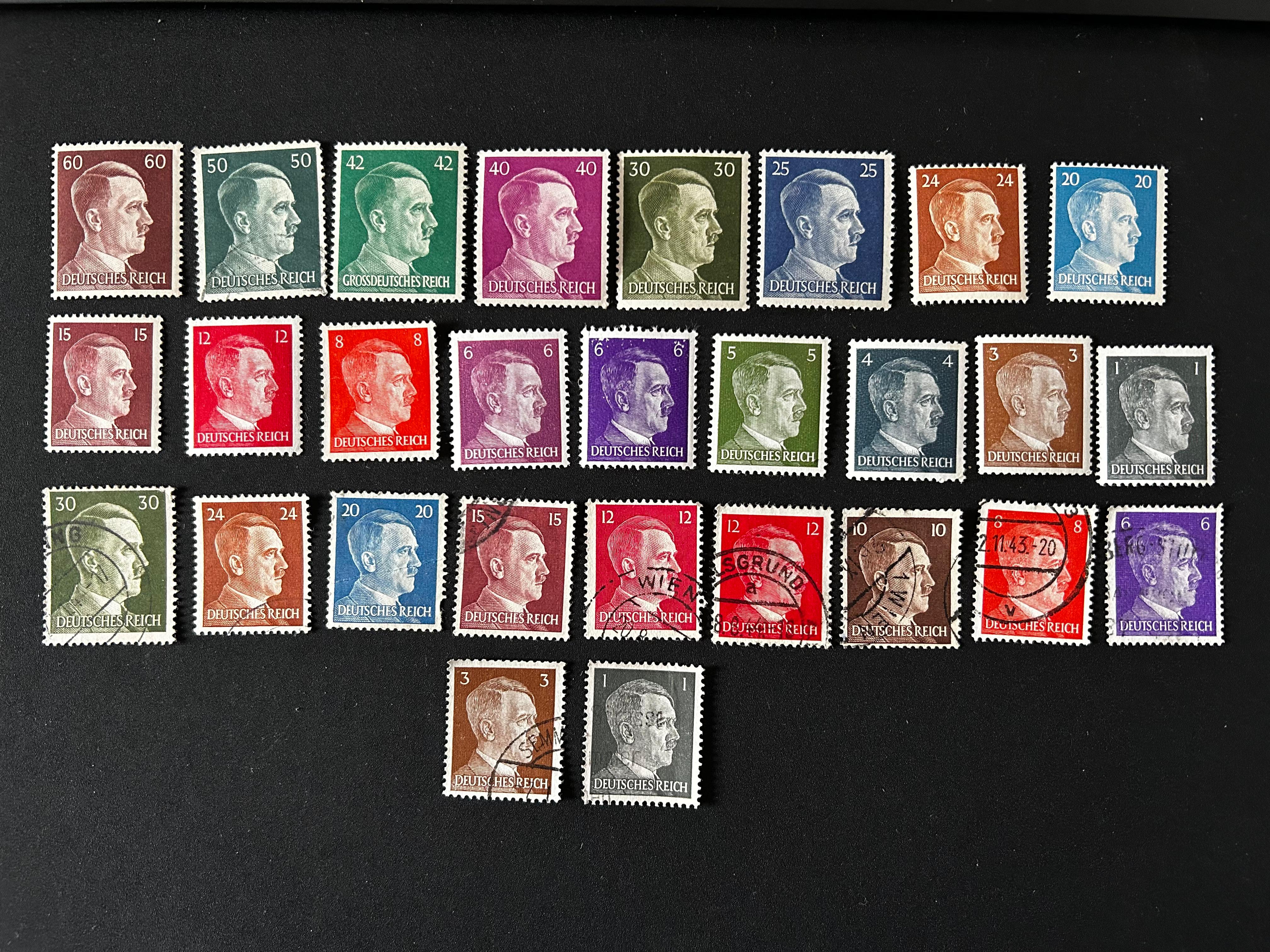 German Reich set of 28 stamps