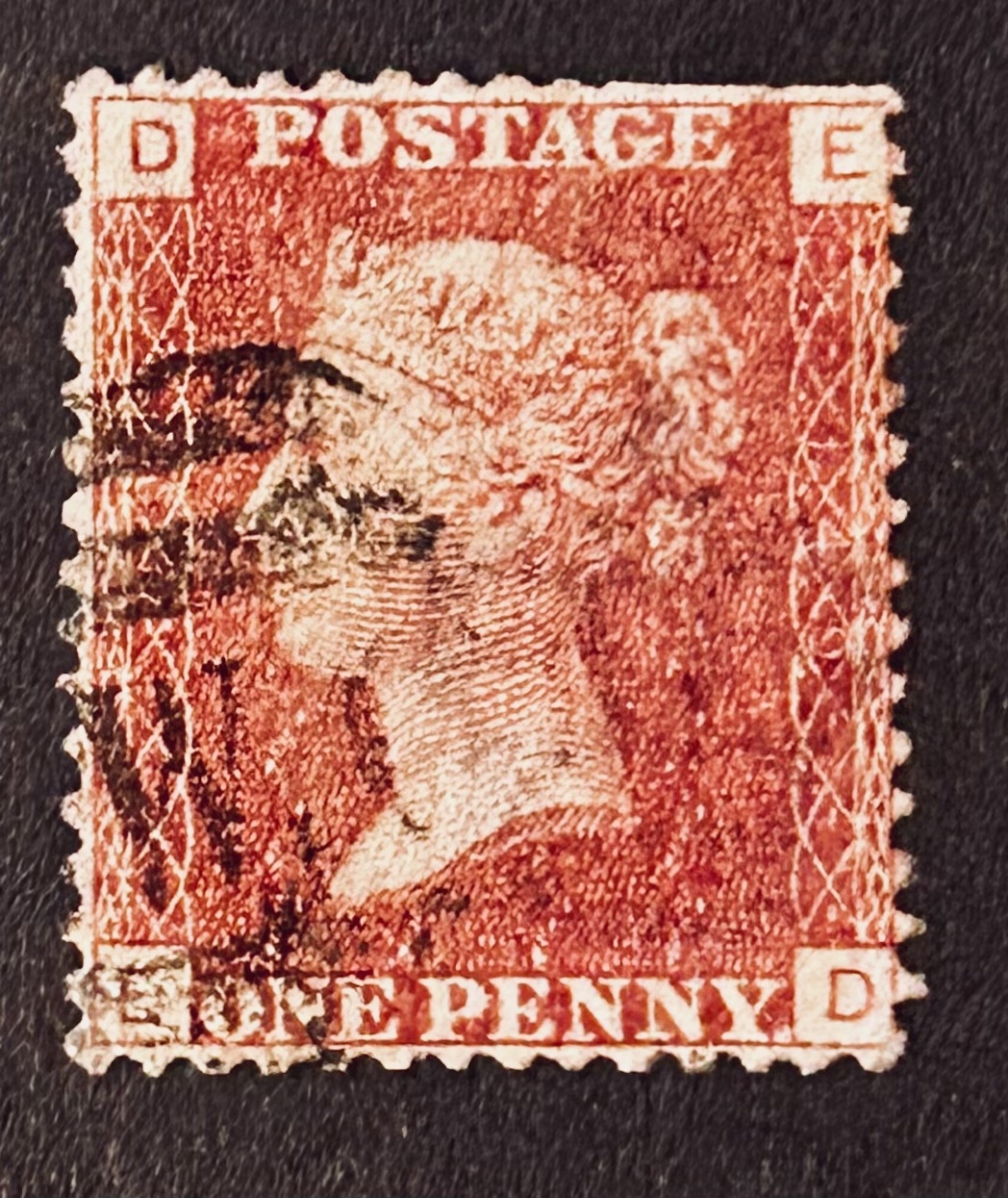 Penny Red British Postage Stamp