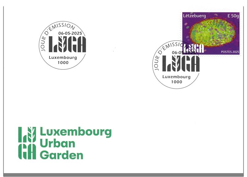 LUGA 2025 first day cover — FDC with special postmark