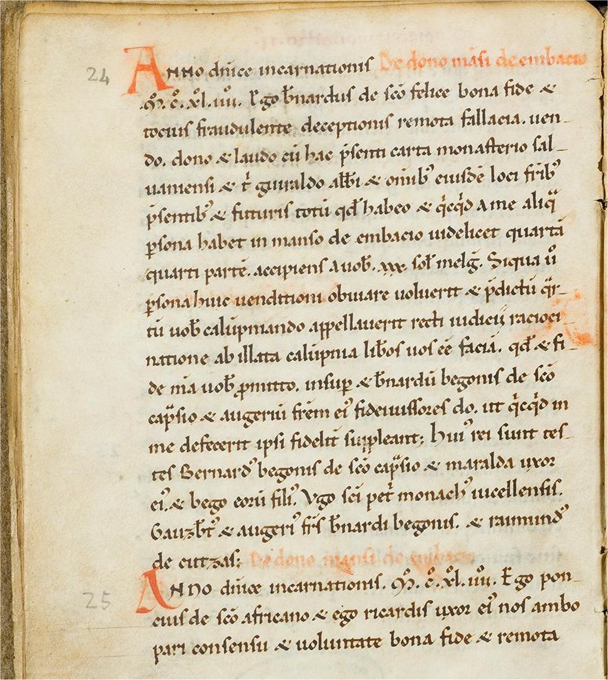 Cartulaire Sylvanes