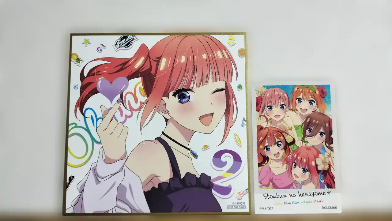 《五等分の花嫁*》的特典,万年抽五月的我居然抽到了二乃!