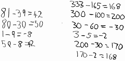 Subtracting Using Negatives
