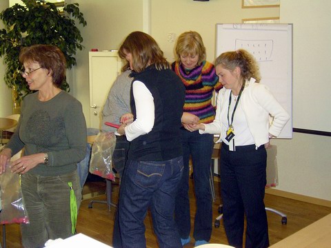 Teachers playing Luke's Fraction Game