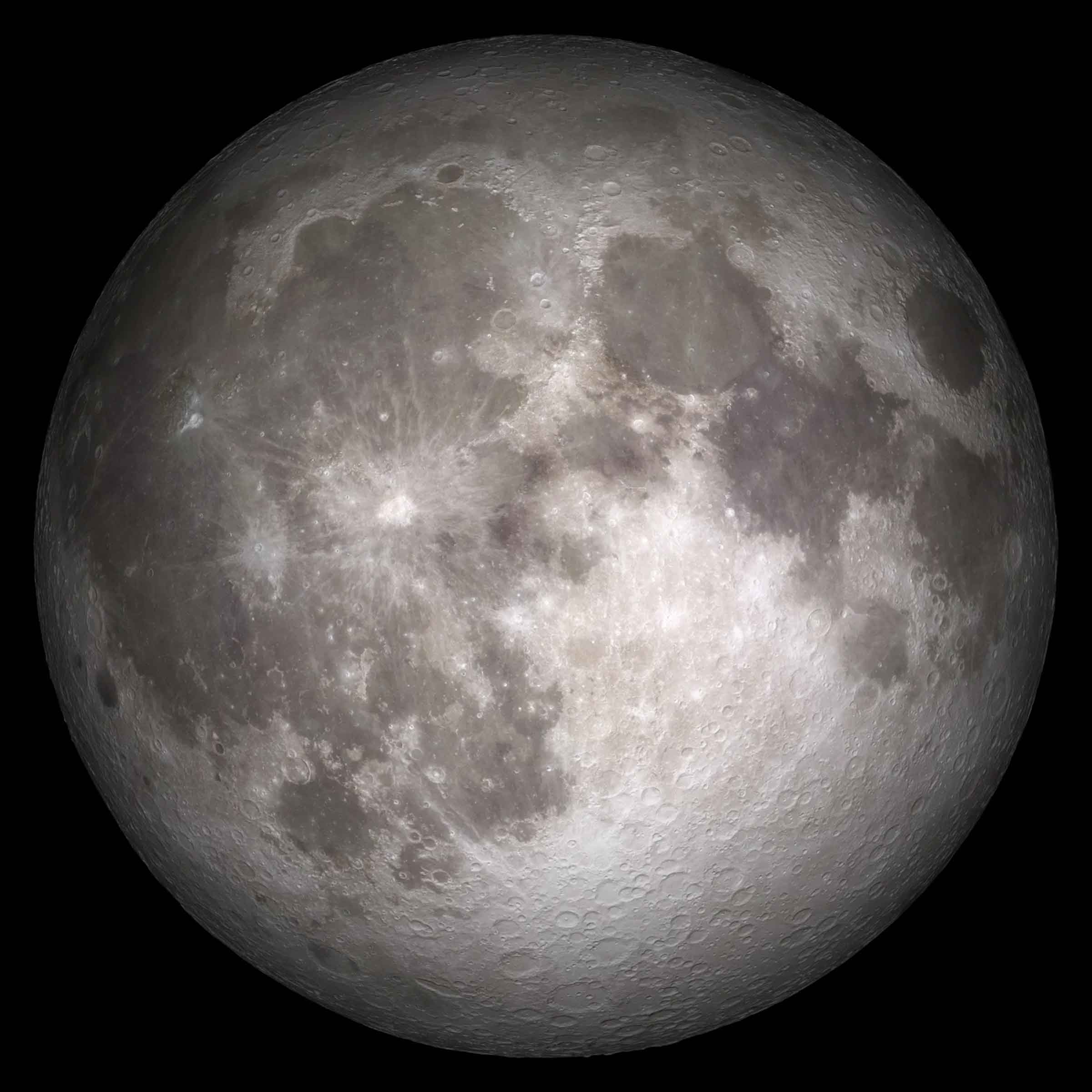 Les mers sombres de la lune