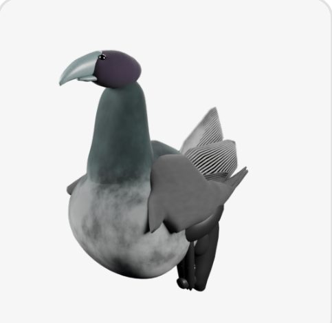 Bird reconstructed by an executable Opus 5 program