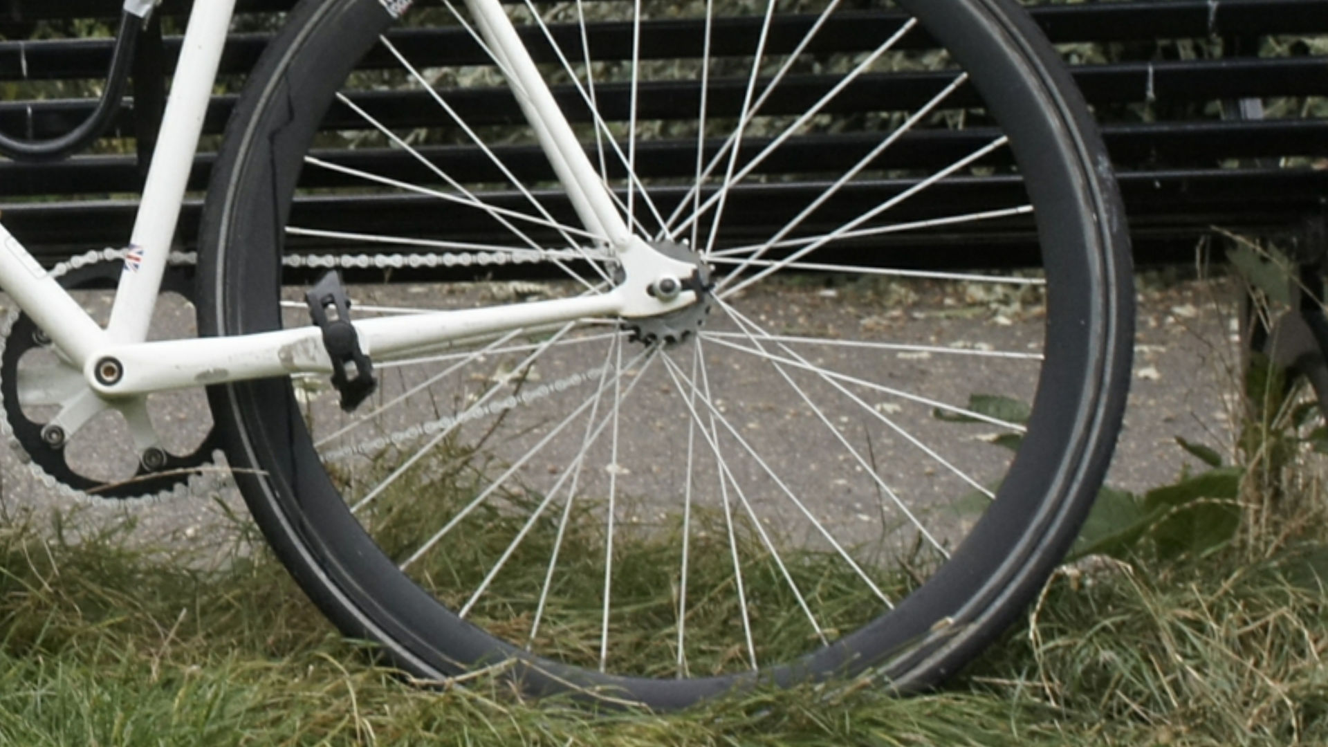 Input photograph of the bicycle wheel