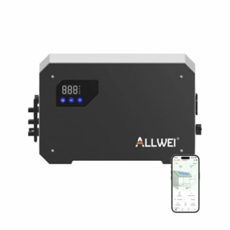 ALLWEI Wechselrichter mit Smartphone-Anzeige