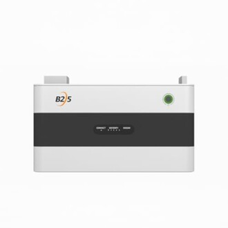 Weißes Batteriepack mit LED-Anzeige