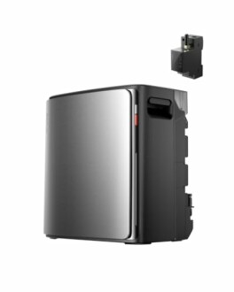 Kompaktes Küchengerät mit glänzender Oberfläche