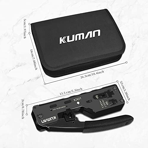 Kuman Crimpwerkzeug Set mit Tasche