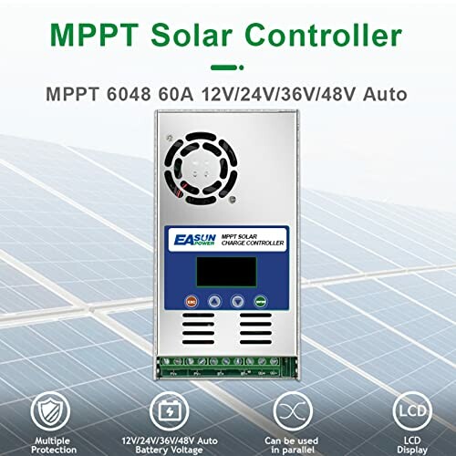 MPPT Solarladeregler mit LCD-Anzeige