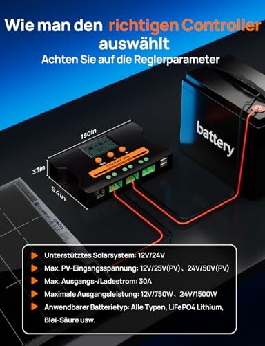 Anleitung zur Auswahl des richtigen Solarladereglers.