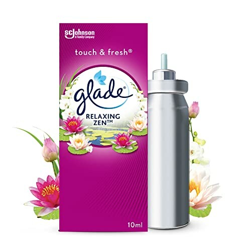 Glade Lufterfrischer Relaxing Zen mit Blumenmotiv