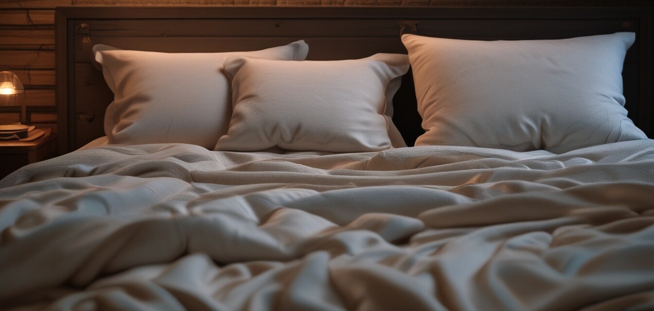 Assortment of pillows and blankets