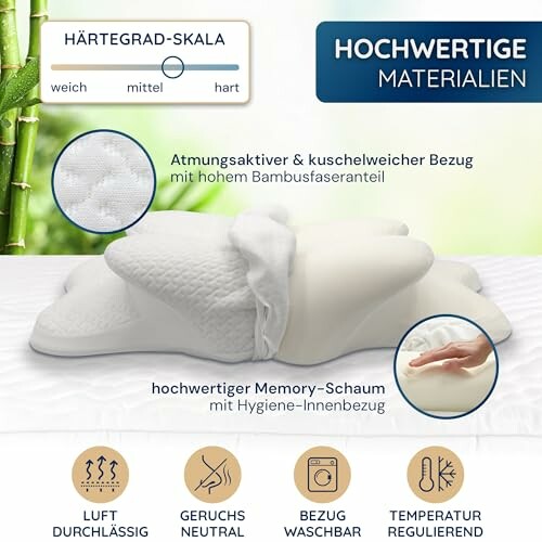 SIMPUREA Orthopädisches Schlafkissen „Bamboo“