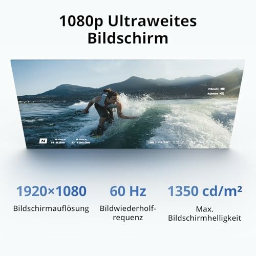 1080p ultrabreites Display mit Spezifikationen