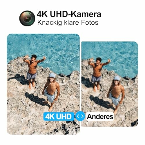 Vergleich von Fotos mit 4K UHD-Kamera und anderer Kamera