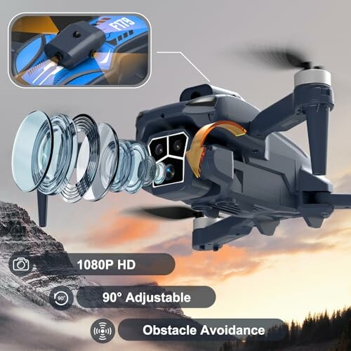 Drohne mit 1080P Kamera und Hindernisvermeidung