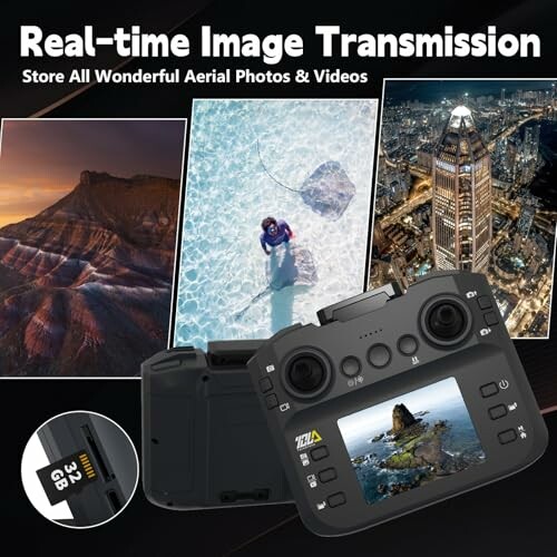 Drohnen-Controller mit Echtzeit-Bildübertragung und Fotos