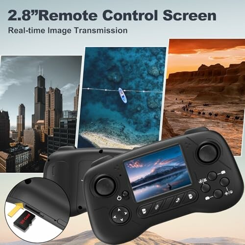 Drohnensteuerung mit 2,8 Zoll Bildschirm und Bildern von Landschaften