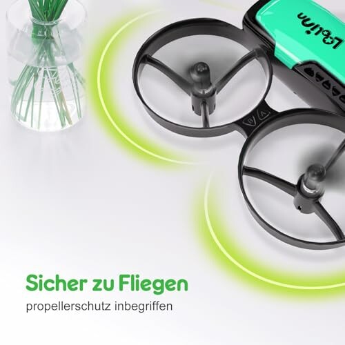 Drohne mit Propellerschutz inbegriffen