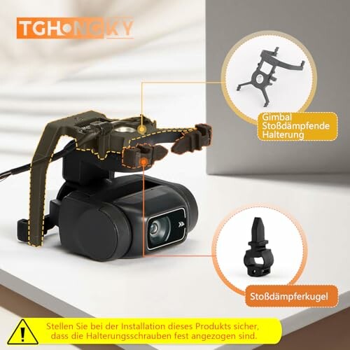 Webcam mit Gimbal und Stoßdämpferhalterung