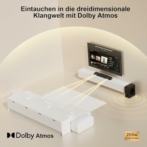 Dolby Atmos Sound-System mit dreidimensionalem Klang