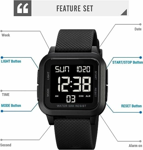 Forrader Herren Sport Digitaluhr