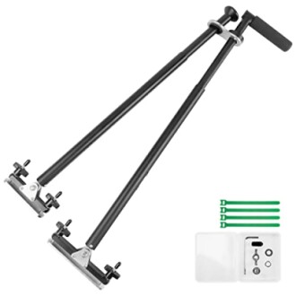 Wandmontierter Fahrradreparaturständer mit Zubehör