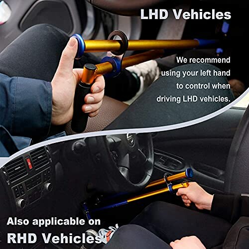 Lenkradsperre für Auto mit LHD und RHD.