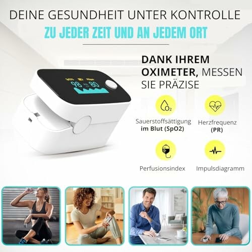 Oximeter zur Gesundheitsüberwachung mit verschiedenen Funktionen