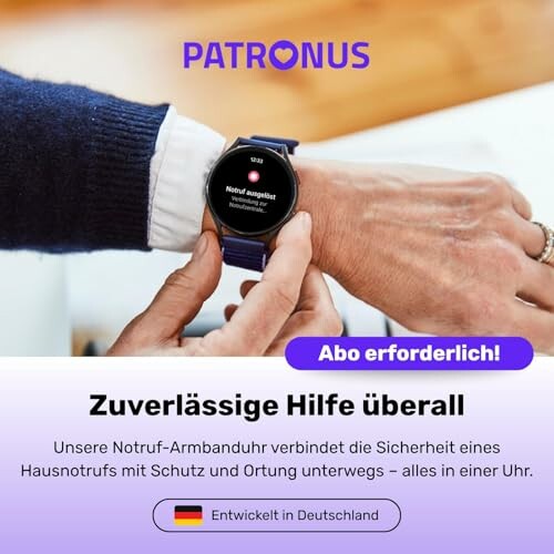 PATRONUS Notruf Uhr