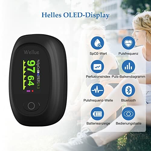 Wellue Bluetooth Pulsoximeter POD2W