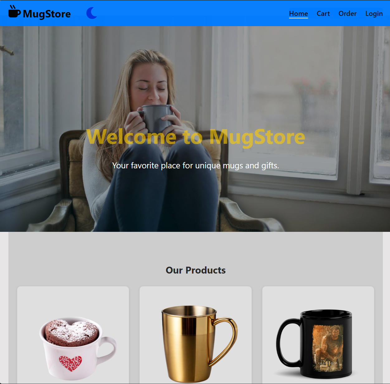 Mug Store - E-Commerce