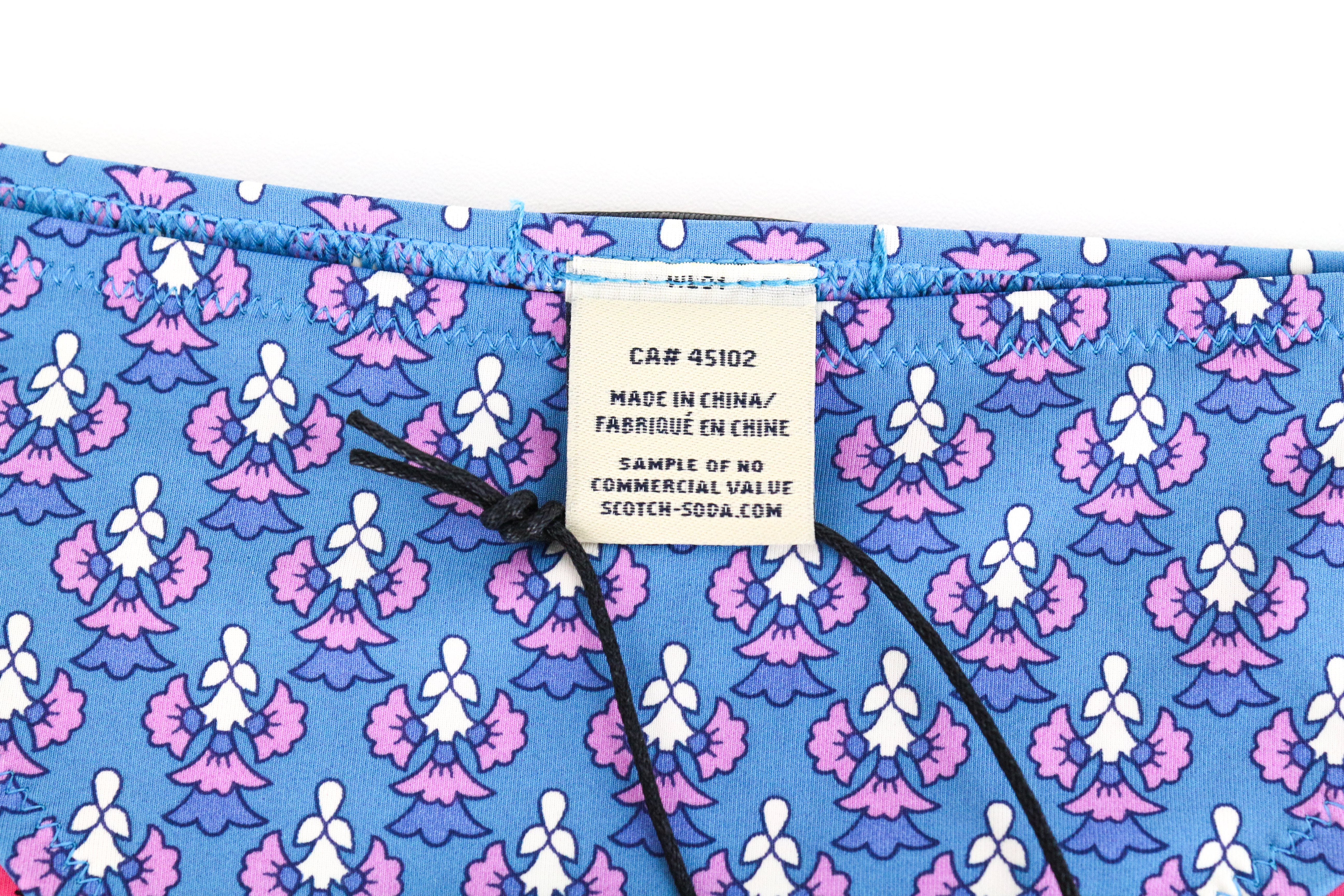 MAISON SCOTCH ~XS Blue Summer Bikini Bottom Patterned Beach Swimwear - Picture 5 of 5