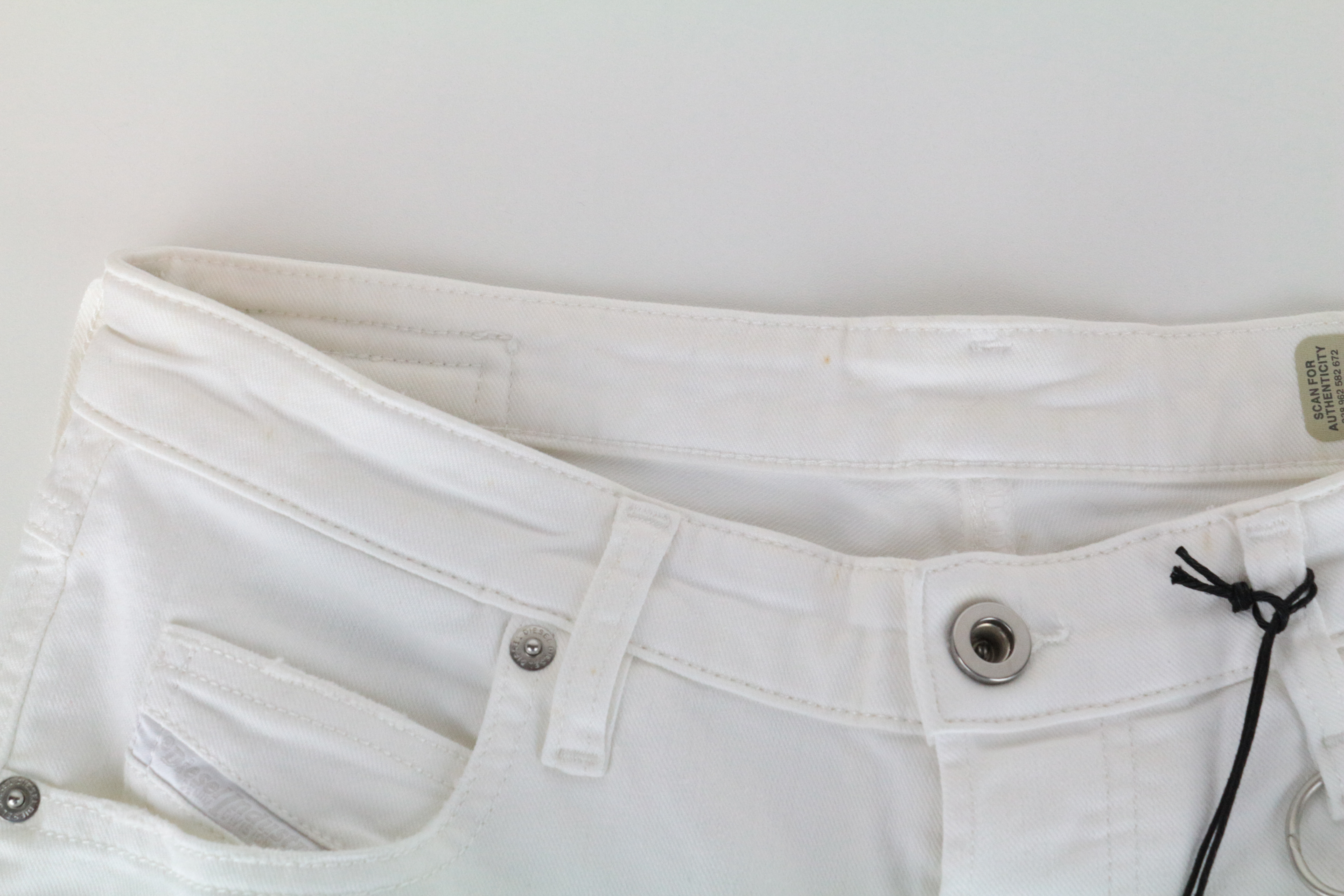 DIESEL Babhila 086AS Women's Jeans W29/L34 White Slim Skinny Cotton Stretch - Zdjęcie 17 z 22