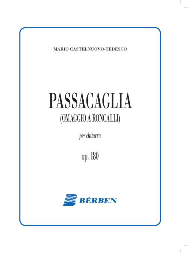 Passacaglia (omaggio a Roncalli) op. 180