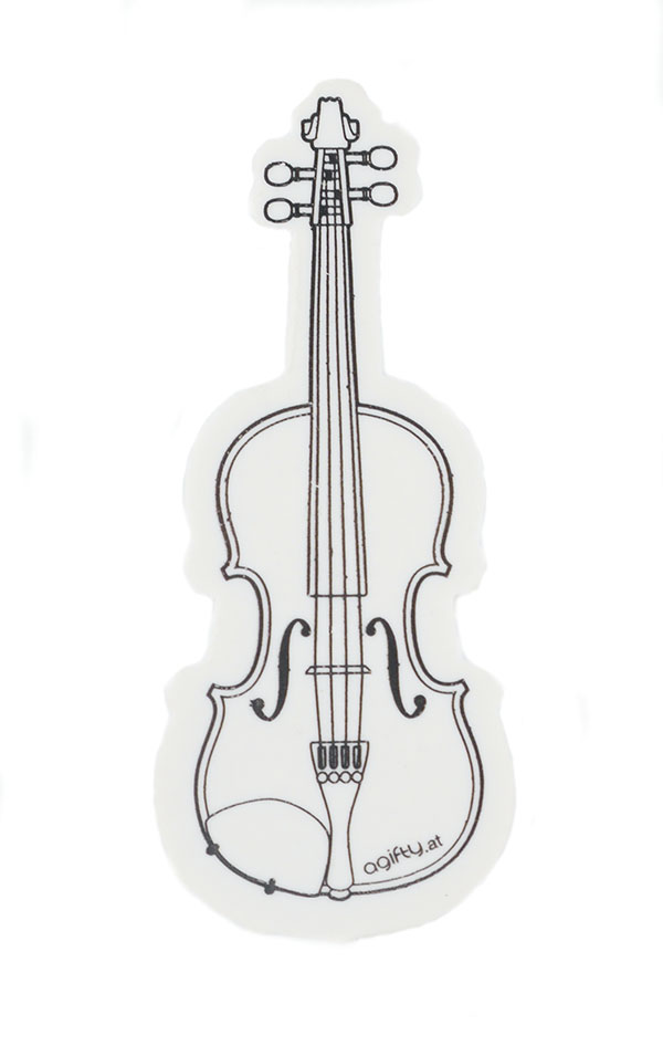 Gomma bianca a forma di violino