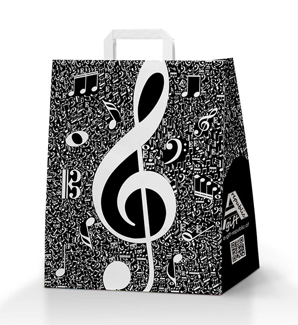 Mini music Shopper di carta
