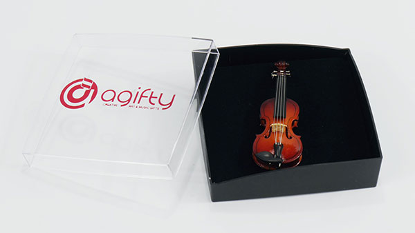 spilla violino 7 cm con astuccio regalo