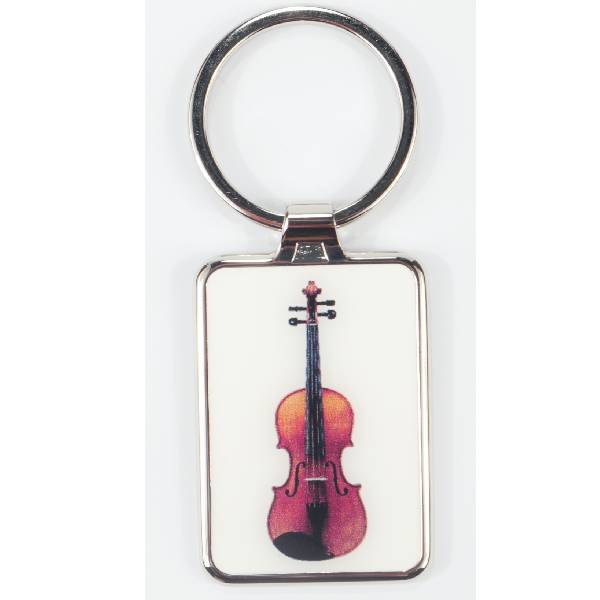 Portachiavi in metallo con stampa digitale  violino